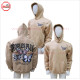 Pull Over Hoodie in Tan color with Puff Printing and DTG digital printed on Back - 2028