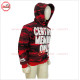 Pink Camouflage Hoodie Camo Hoodie with Puff Printed and Silver Metal Zipper Custom Zip Puller - 2030