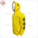 Full Face Zipup Fleece Cotton Hoodies in Yellow color with Puff Printed Design, Embroidery and Silver Metal Zipper - 2019