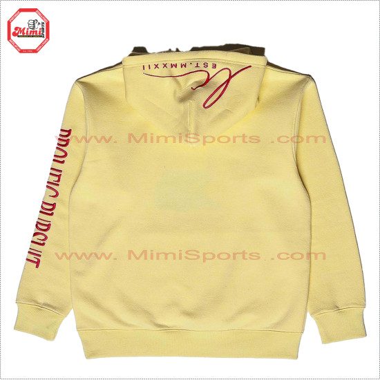 Off White Cream Color Pull Over Hoodie with Embroidery design on Hoody and Pants Track Suit Low Price , Low MOQ - 2021