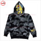 Sublimation Camo Printed Full Face Zipup Hoodie with High Quality Bee Embroidery with Low Price and Low MOQ - 2022