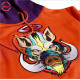 Pull Over Hoodie in Orange Color with Purple Hoodie and sublimation Printed Thermal Pocket on Front and Embroidery logos Low Price , Low MOQ - 2023