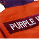 Pull Over Hoodie in Orange Color with Purple Hoodie and sublimation Printed Thermal Pocket on Front and Embroidery logos Low Price , Low MOQ - 2023