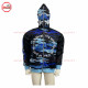 Full Zipup Sublimation Thermal Fabric hoodie with Embroidery on Front , Silver Metal Zipper on Front.-2004