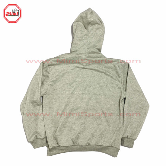 best Selling Hoodie Heather grey Pull Over with Puff Printing on Front with your custom designs-2007