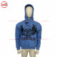 Wholesale Best Selling Blue color Pull Over Crop Men's Hoodies with Digital Screen Printed on Front Purple Green-2015