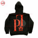 best Selling Hoodie Black Pull Over hoodie with Monkey Digital print and Puff Printing on Front with your custom designs-2010