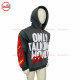 best Selling Hoodie Silver Grey Zipup hoodie with Puff Printing on Front with your custom designs silver zipper-2013