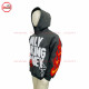 best Selling Hoodie Silver Grey Zipup hoodie with Puff Printing on Front with your custom designs silver zipper-2013