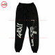 Black Pull Over Sweat Suit with Elasticated Sweat Pant with your Custom Logo Printed, Embroidery Chenille Patches - 1005