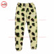 Sweat Off White with Custom Camouflage green colors contrast with Puff Printing and Silver Metal Zipper -1003