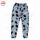 Sweat Suit Light Blue Camo with Custom Camouflage green colors contrast with Puff Printing and Silver Metal Zipper -1006