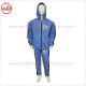 Sky Blue Sweat Suit Zip up with Black Stripe and Embroidery Logo - 1001