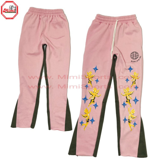 Trending White Sweat Pant made of 100% Fleece Fabric with your Custom Design Puff Printing , Screen Printing , DTG Print , Embroidery , Chenille Patches - 21001