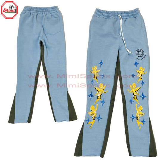 Trending White Sweat Pant made of 100% Fleece Fabric with your Custom Design Puff Printing , Screen Printing , DTG Print , Embroidery , Chenille Patches - 21001