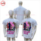 Digital Screen Printed White Tshirts with any of your picture printed custom design low price, LOW MOQ - 3004