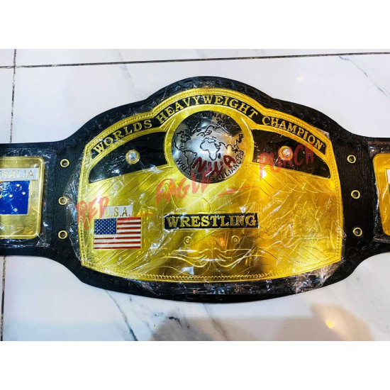 Domed Globe NWA World Heavyweight Wrestling Replica Championship Belt Adult Size -1007