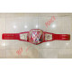 WORLD HEAVYWEIGHT CHAMPIONSHIP REPLICA TITLE BRASS BELT RED ADULT SIZE 2MM - CHAMP-1002