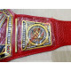 WORLD HEAVYWEIGHT CHAMPIONSHIP REPLICA TITLE BRASS BELT RED ADULT SIZE 2MM - CHAMP-1002