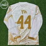 Custom fully sublimated soccer team hoodie for Houston Texas sports programs, featuring premium performance fleece.