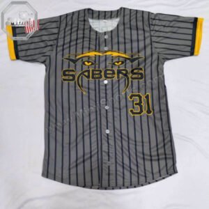 Custom SABERS Baseball Uniform – Name & Number, Athletic Cut | Phoenix | MimiSports USA