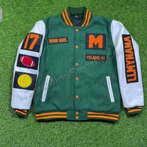 Custom Varsity Letterman Jacket | Multi-Sport Athletic Style | Green Bay | MimiSports USA