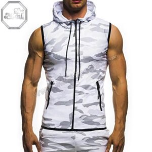 Custom San Antonio Sleeveless Zip Hoodie – Fitness Apparel for Adults | MimiSports USA