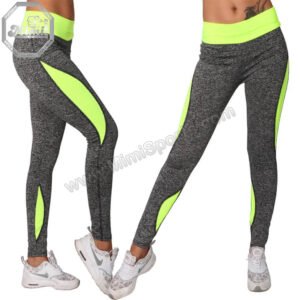 Custom Chicago Sleek Gray Leggings – Vibrant Side Panels | MimiSports USA