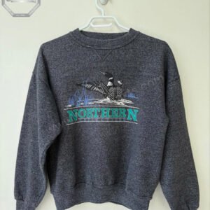 Dark Gray Pullover | NORTHERN Loon Bird Design Sweatshirt – MimiSports USA