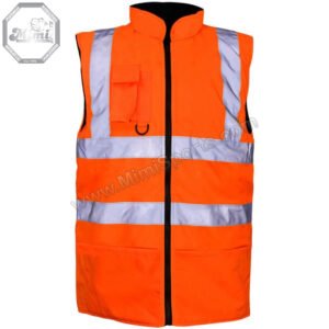 Custom Reflective Safety Vest – Sleeveless High-Visibility Workwear for Construction | MimiSports San Diego