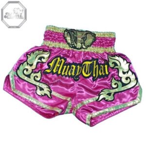 Custom Muay Thai Shorts MimiSports USA – Magenta Thai Waistband | NYC