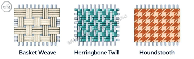 Textile weave patterns guide for custom apparel manufacturing MimiSports USA